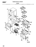 SHELVES Diagram and Parts List for WRS22WICD0  Frigidaire Refrigerator