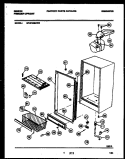 CABINET PARTS Diagram and Parts List for GFU21M9AW2  Gibson Freezer