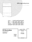COVER Diagram and Parts List for FEFLM66EBA  Frigidaire Range