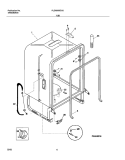 TUB Diagram and Parts List for PLDS999CC0  Frigidaire Dishwasher