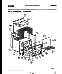 BODY PARTS Diagram and Parts List for CP240SP2W3  Frigidaire Range