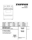 COVER Diagram and Parts List for TEF353AQE  Tappan Range