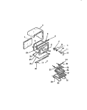 OVEN CAVITY Diagram and Parts List for REP307CD3  Kelvinator Wall Oven