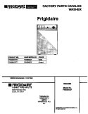 COVER Diagram and Parts List for FWS845GFS1  Frigidaire Washer