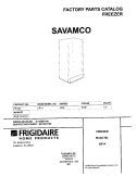 COVER Diagram and Parts List for ER148  Frigidaire Freezer