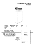COVER Diagram and Parts List for GFU12M2GW2  Gibson Freezer