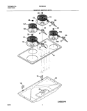 MAINTOP Diagram and Parts List for FEC36C2ASC  Frigidaire Cooktop
