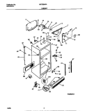 CABINET Diagram and Parts List for MRT22NRED1  Frigidaire Refrigerator