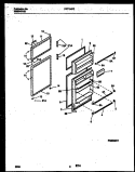 DOOR PARTS Diagram and Parts List for PRT134PCD2  Frigidaire Refrigerator