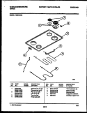 COOKTOP AND BROILER PARTS Diagram and Parts List for KS540NKW3  Frigidaire Range