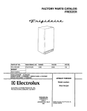 COVER Diagram and Parts List for FFU17K1CW1  Frigidaire Freezer