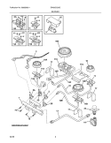 BURNER Diagram and Parts List for EW30GC55GW1  Electrolux Cooktop
