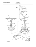 MOTOR & PUMP Diagram and Parts List for GLD2250RDB2  Frigidaire Dishwasher