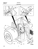 CABINET / DRUM Diagram and Parts List for GER341AS2  Gibson Dryer