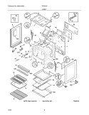 BODY Diagram and Parts List for TGF363AWF  Tappan Range