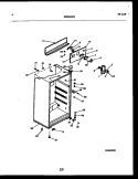 CABINET PARTS Diagram and Parts List for FPD14TPL1  Frigidaire Refrigerator
