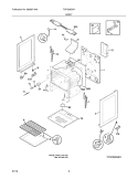 BODY Diagram and Parts List for TGF328GSH  Tappan Range