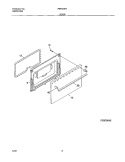 DOOR Diagram and Parts List for FEF304PHDB  Frigidaire Range