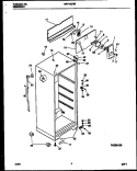 CABINET PARTS Diagram and Parts List for MRT15CRBD0  Frigidaire Refrigerator