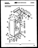 CABINET PARTS Diagram and Parts List for TAK190GN0F  Kelvinator Refrigerator