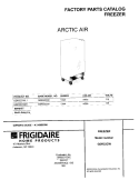 COVER Diagram and Parts List for GDR22CWL1  Frigidaire Freezer
