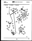 BURNER, MANIFOLD AND GAS CONTROL Diagram and Parts List for 72-3657-00-10  Tappan Range