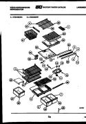 SHELVES AND SUPPORTS Diagram and Parts List for RT216MCV0  Frigidaire Refrigerator