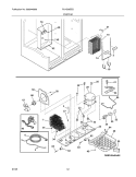 SYSTEM Diagram and Parts List for PLHS39EESS5  Frigidaire Refrigerator