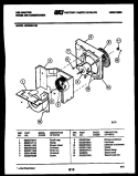 AIR HANDLING PARTS Diagram and Parts List for MH206H1QB  Kelvinator Air Conditioner