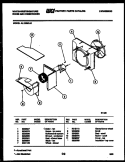 AIR HANDLING PARTS Diagram and Parts List for AL125M1A1  Frigidaire Air Conditioner