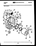 CABINET AND COMPONENT PARTS Diagram and Parts List for DECSFL2  Frigidaire Dryer
