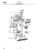 REFRIGERATOR CABINET Diagram and Parts List for FRS24AGGW8  Frigidaire Refrigerator