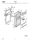 DOOR Diagram and Parts List for MRT15DNCW1  Frigidaire Refrigerator