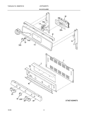 BACKGUARD Diagram and Parts List for LGGF305MKFJ  Frigidaire Range