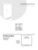 COVER Diagram and Parts List for CFU17F3AW10  Frigidaire Freezer