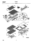 SHELVES Diagram and Parts List for GRT18DRHD1  Gibson Refrigerator