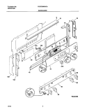 BACKGUARD Diagram and Parts List for FGF379WXACA  Frigidaire Range