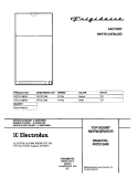 COVER Diagram and Parts List for FRT21G4BW3  Frigidaire Refrigerator