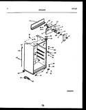 CABINET PARTS Diagram and Parts List for FPDA18TPW1  Frigidaire Refrigerator