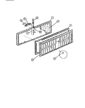 CABINET LID Diagram and Parts List for CFS18EL1  Frigidaire Freezer