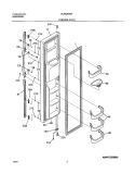 FREEZER DOOR Diagram and Parts List for GLHS264ZAW0  Frigidaire Refrigerator
