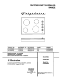 COVER Diagram and Parts List for FEC30S6ABA  Frigidaire Cooktop