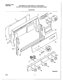 BACKGUARD Diagram and Parts List for MGF324WGSA  Frigidaire Range