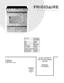 COVER Diagram and Parts List for FPCS3085LFB  Frigidaire Wall Oven