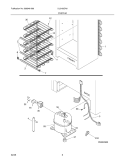 SYSTEM Diagram and Parts List for UL2100CA8  Electrolux Freezer