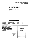 COVER Diagram and Parts List for FDB435RFR5  Frigidaire Dishwasher