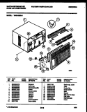 CABINET PARTS Diagram and Parts List for WAS183S2A1  Frigidaire Air Conditioner
