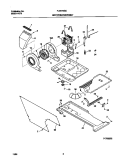 P17B0022 DRY MTR, BELT Diagram and Parts List for FLSE72GCSA  Frigidaire Washer Dryer Combo