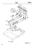 Part Location Diagram of 318087030 Frigidaire VALVE-TOP BURNER