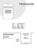 COVER Diagram and Parts List for CGGF3076KBB  Frigidaire Range